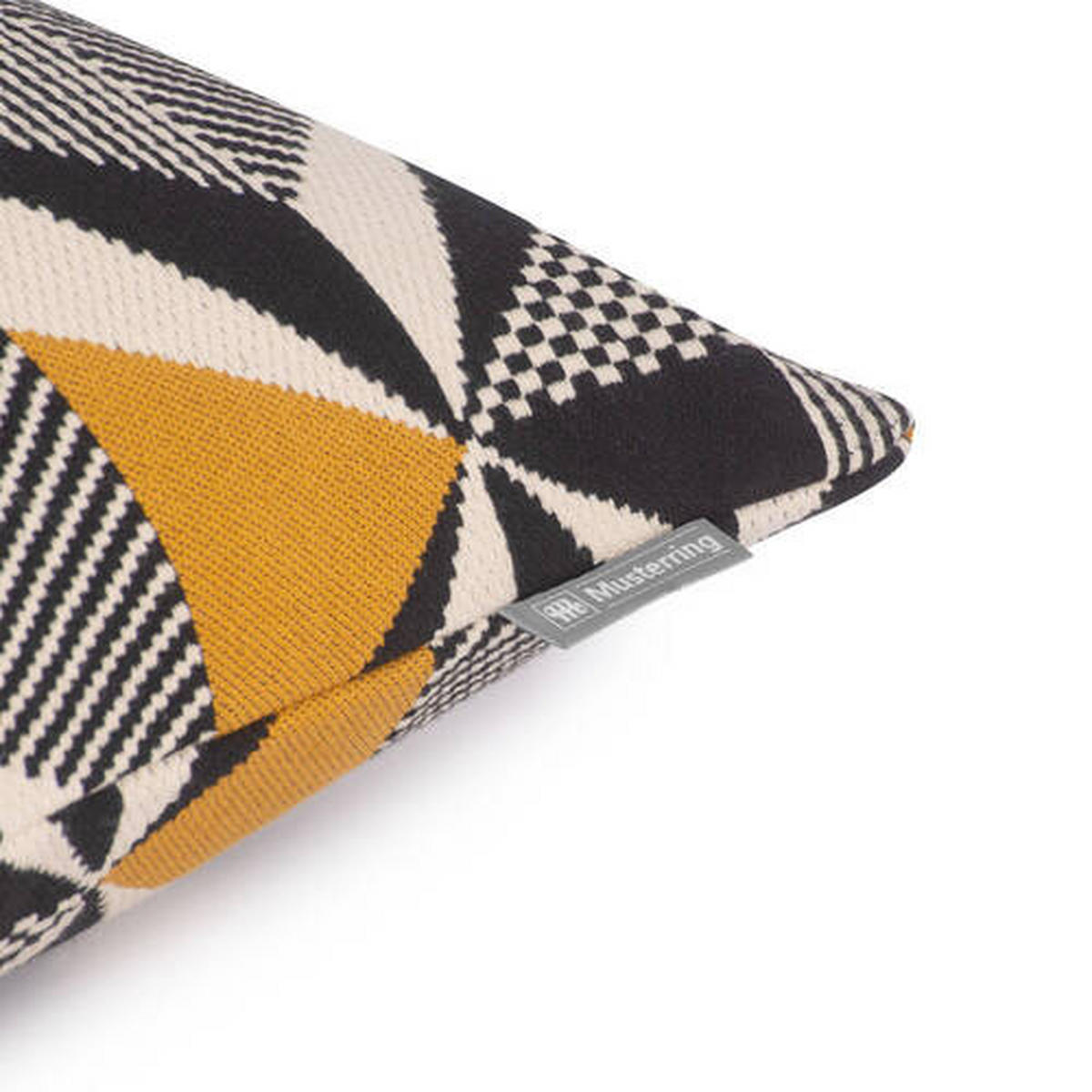 KISSENHÜLLE MR-PRISM 45/45 cm  - Gelb/Schwarz, Basics, Textil (45/45cm) - Musterring
