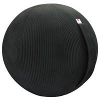 SITZBALL Cord  - Schwarz, Design, Textil (65cm) - Stylife