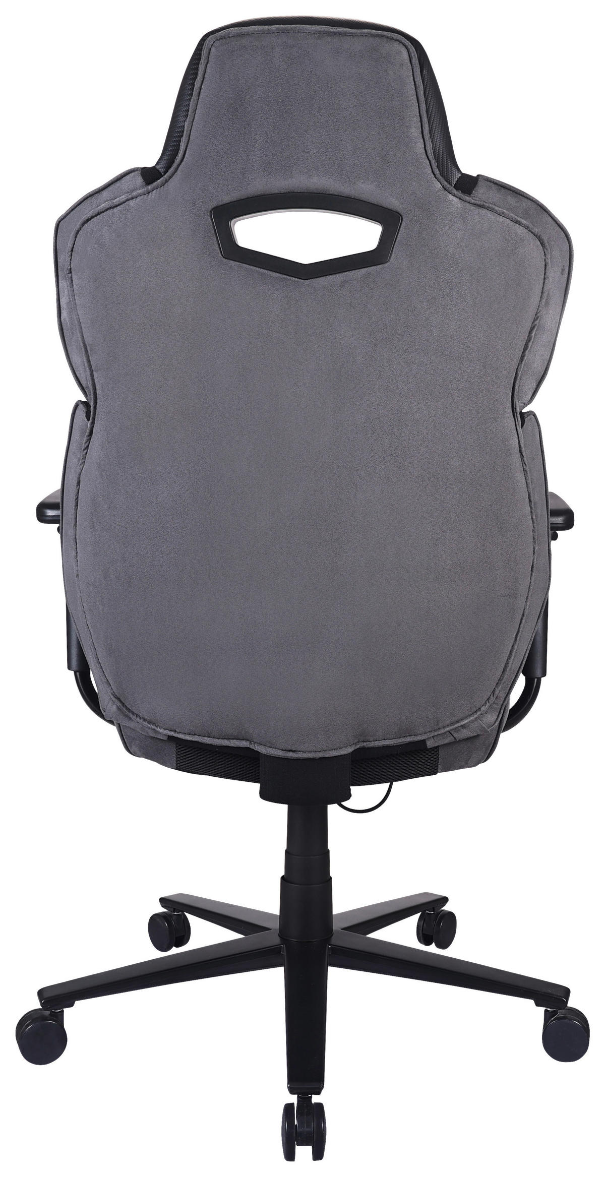 GAMINGSTUHL Grau, Schwarz Metall, Kunststoff, Textil   - Schwarz/Grau, MODERN, Kunststoff/Textil (68/114-122/68cm) - BX Gaming