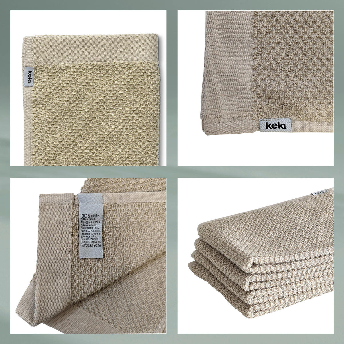 GÄSTETUCH Lavinia Beige 30/50 cm  - Beige, Basics, Textil (30/50cm) - Kela