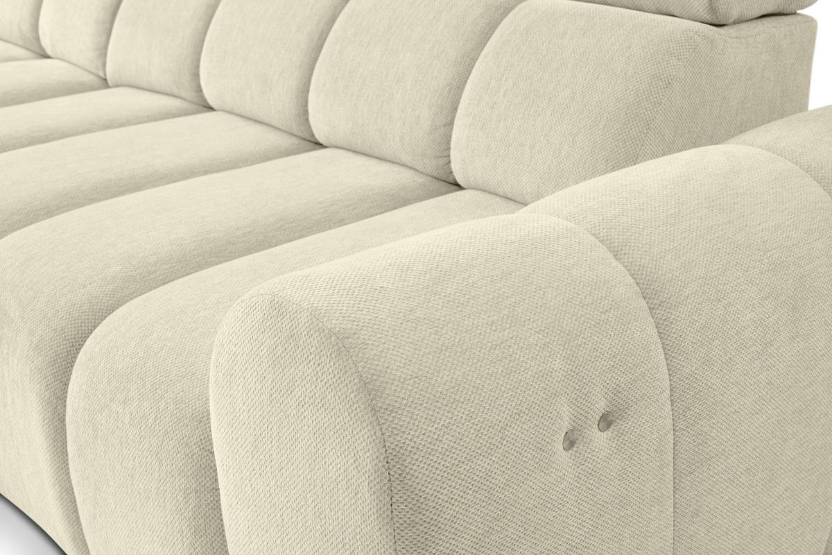 UGAONA GARNITURA krem  - crna/krem, Dizajnerski, tekstil/plastika (152/290cm) - Stylife