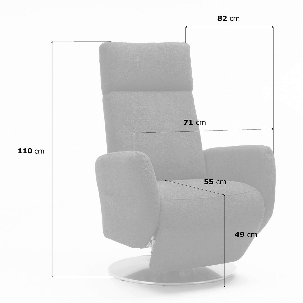 DREHSTUHL  in Schwarz  - Chromfarben/Schwarz, Konventionell, Leder/Metall (71/110/82cm) - Sit & More