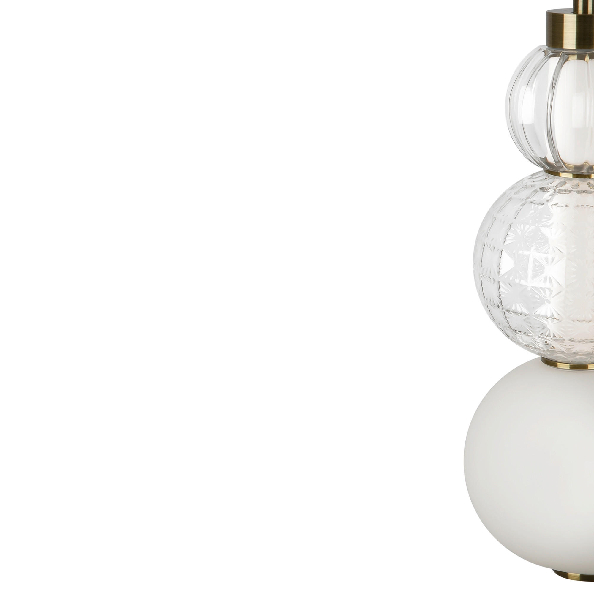PENDELLEUCHTE 14.7/37.4 cm    - Transparent/Goldfarben, Trend, Glas/Kunststoff (14.7/37.4cm) - MAYTONI