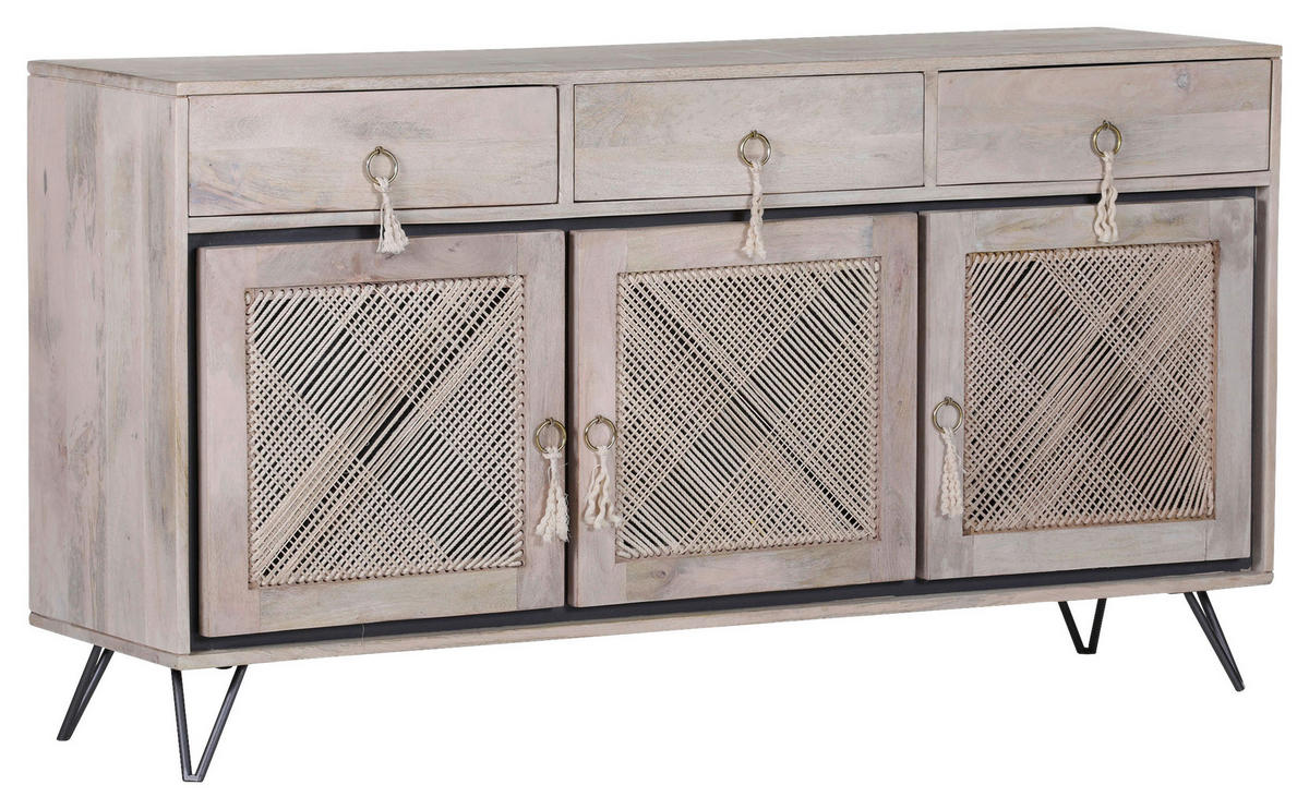 SIDEBOARD AMALFI in 150/80/45 cm Naturfarben