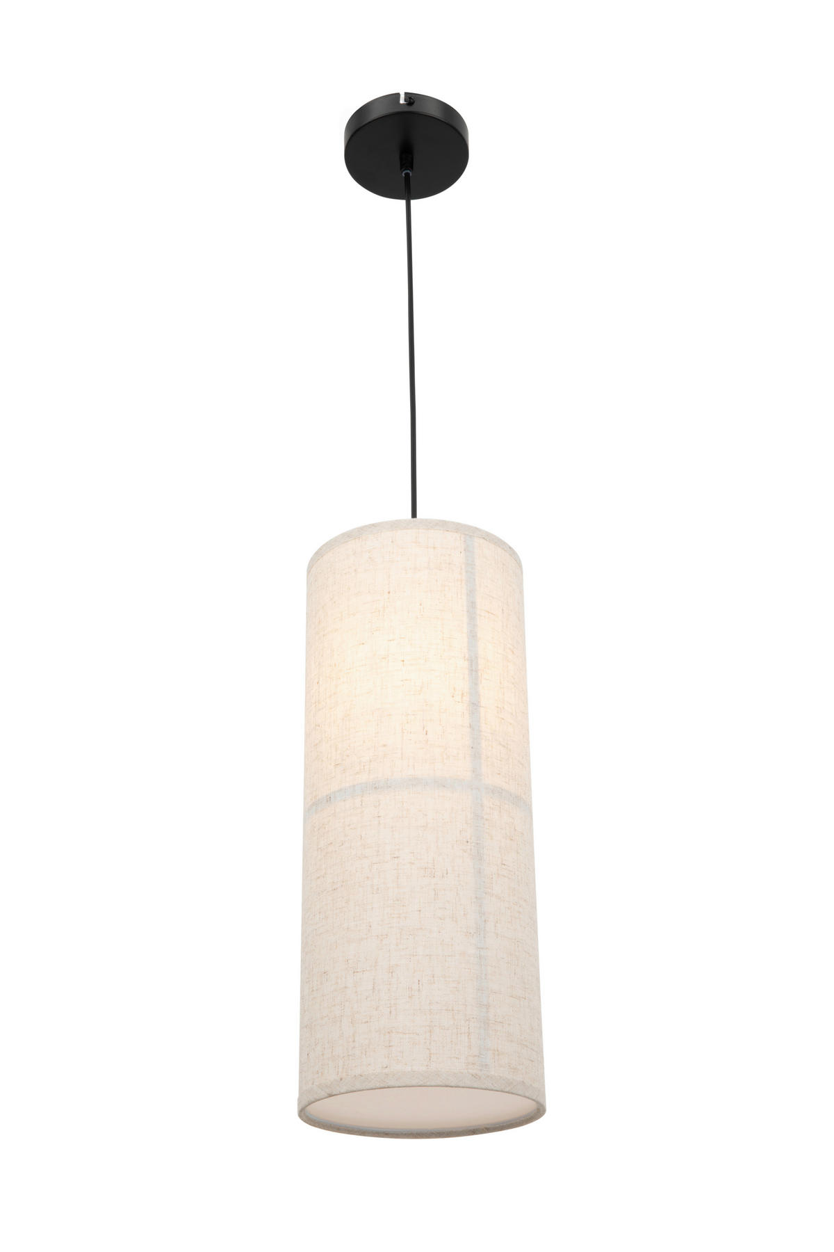 HÄNGELEUCHTE 18/120 cm   - Beige, Design, Kunststoff/Textil (18/120cm) - Collet's Monde