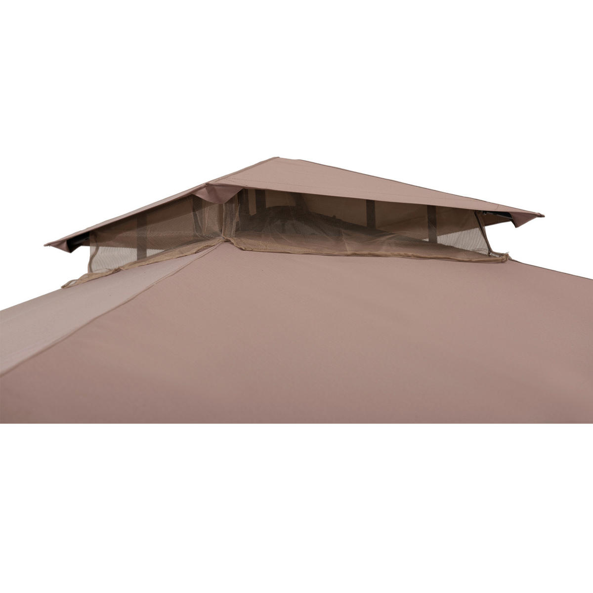 PAVILLON 340/304/340 cm Stahl  - Sandfarben/Bronzefarben, Basics, Kunststoff/Metall (340/304/340cm) - Modante