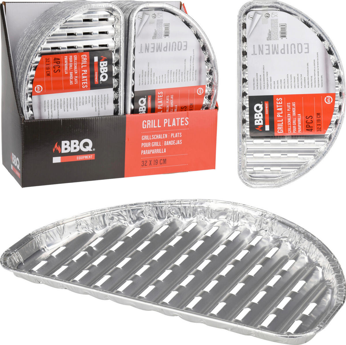 GRILOVACÍ DESKA,  - vícebarevná, Basics, kov (3/32.8/19.3cm)