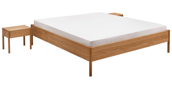 BETT 140/200 cm,  in Wildeiche  - Wildeiche, KONVENTIONELL, Holz (140/200cm) - Linea Natura