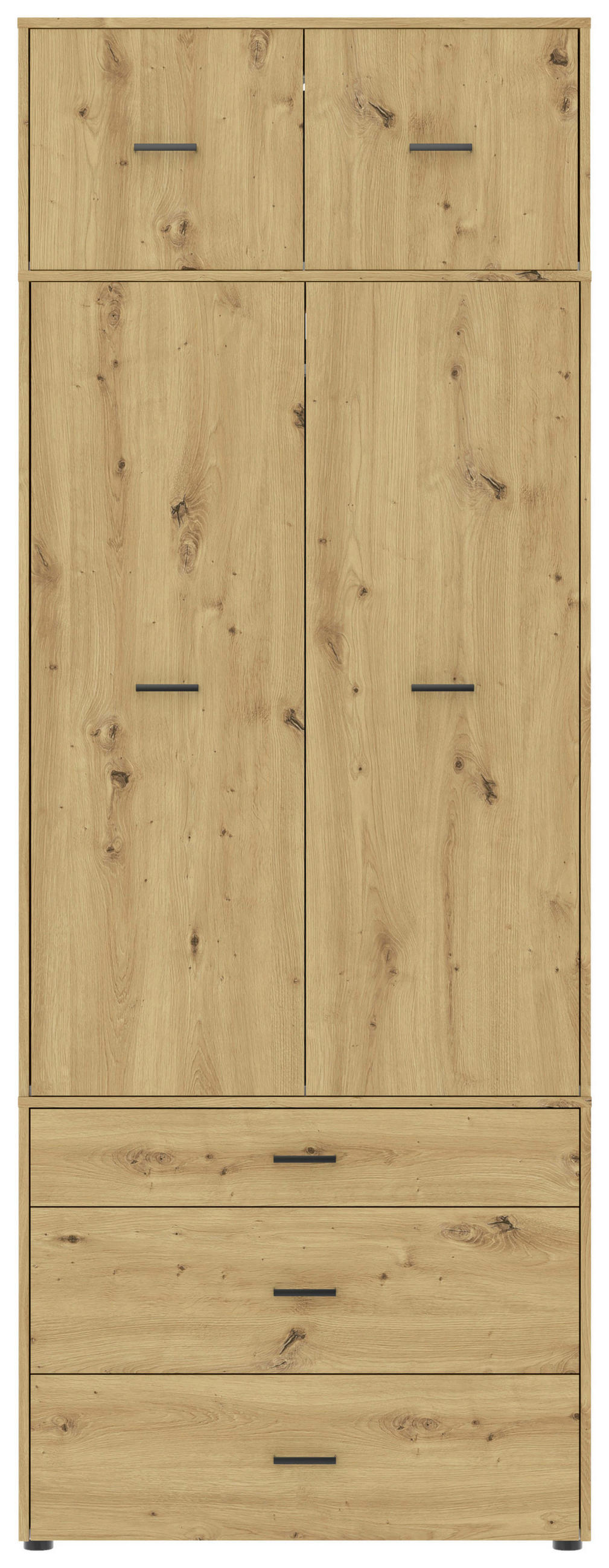 Kleiderschrank Kivo Eiche Artisan Dekor, B: 90 cm
