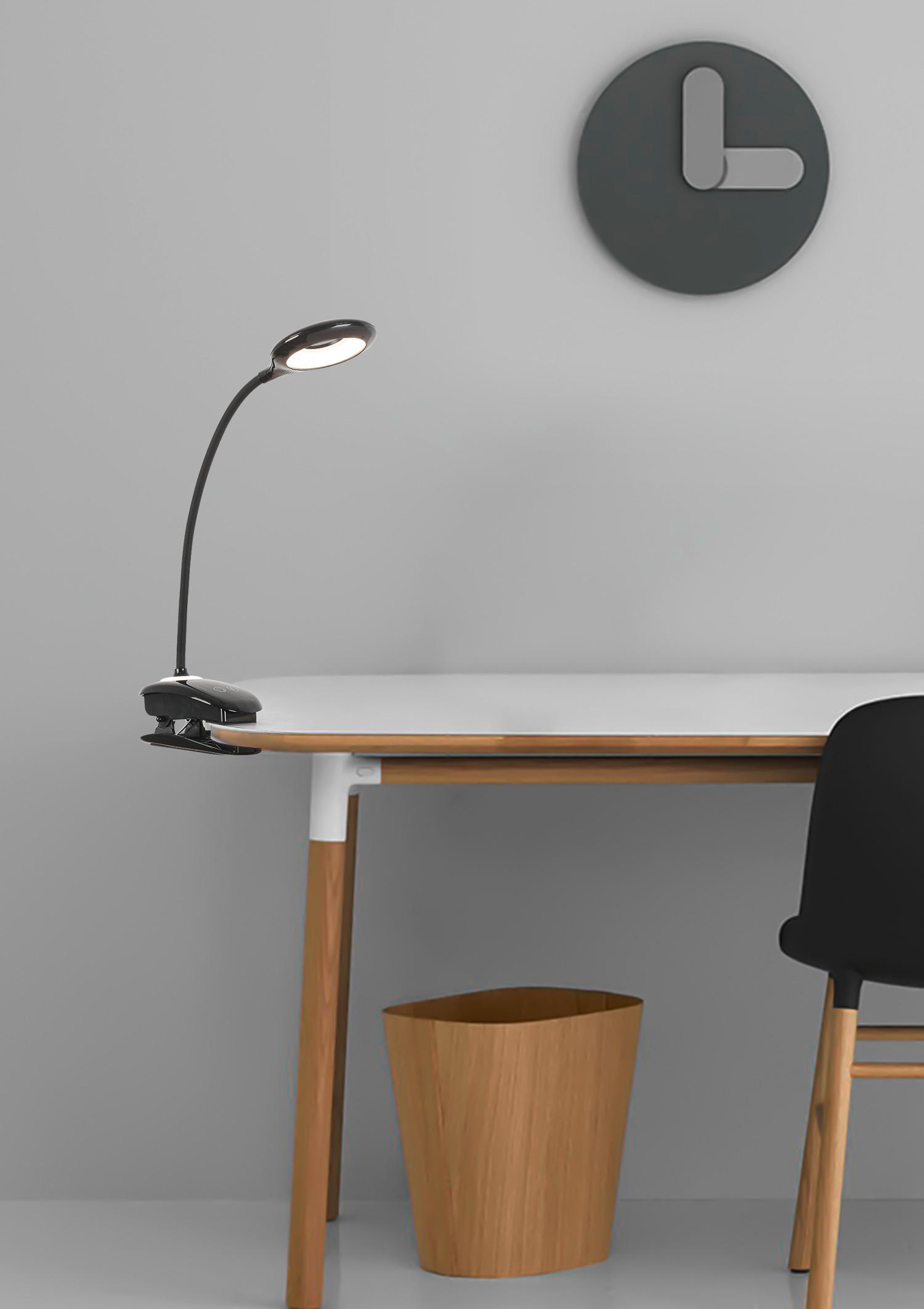 LAMPĂ LED CU CLEMĂ - negru, Basics, plastic (42/11/12cm) - Boxxx