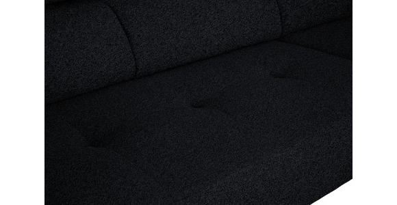 ECKSOFA in Chenille Anthrazit 280/205 cm - Anthrazit/Schwarz, Design, Textil/Metall (280/205cm) - Xora