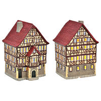 DEKOHAUS - Rot/Creme, Basics, Keramik (12/18/12cm)