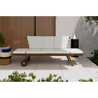 GARTENBANK 209/71/82 cm Akazie   - Beige/Akaziefarben, MODERN, Holz (209/71/82cm) - Ambia Garden