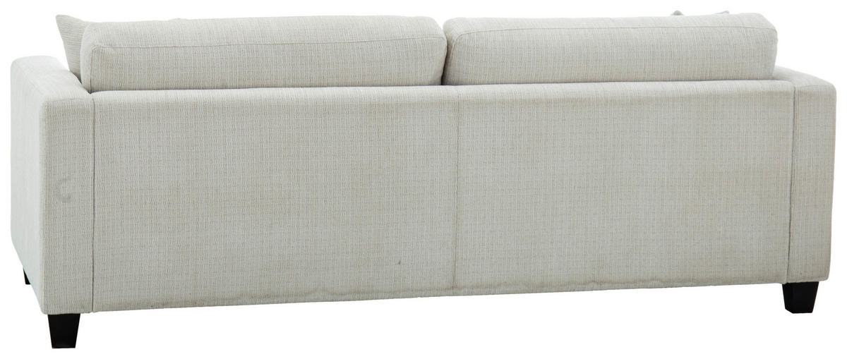 SCHLAFSOFA NOLA in Leinenoptik Beige  - Beige/Schwarz, Design, Holz/Textil (220,5/86/96cm) - Livetastic