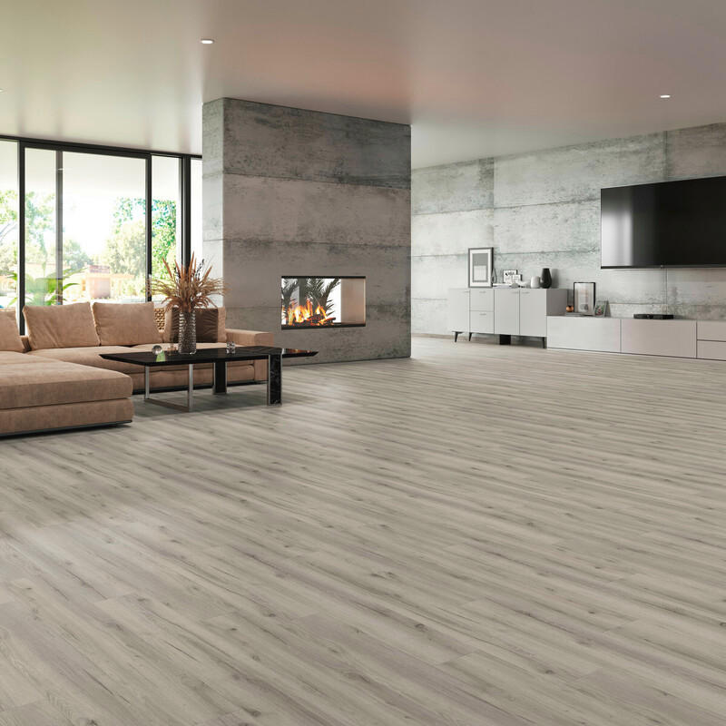 VINYLBODEN Robusto Pro+ Eiche Dolomit 100056301  per  m² - Eichefarben, Design, Kunststoff (121,9/22,9/0,25cm) - Tilo