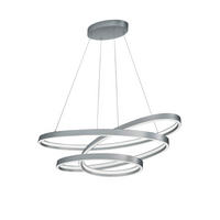 LED-HÄNGELEUCHTE 115/50/150 cm  - Nickelfarben, Design, Metall (115/50/150cm) - Cinque