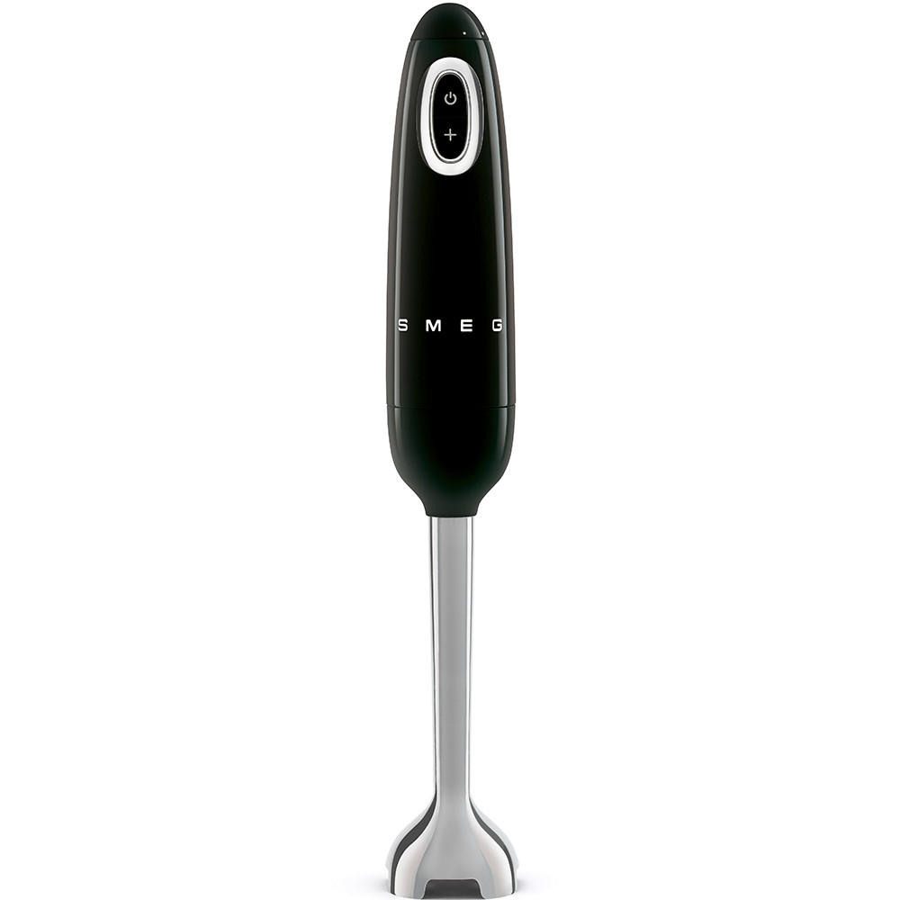 STABMIXER-SET 50's Style 4-teilig  - Schwarz Hochglanz, Trend, Kunststoff (6.5/41.4/6.5cm) - SMEG