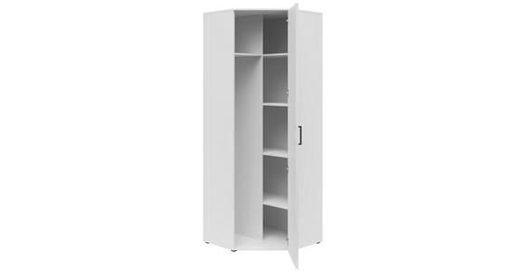 ECKSCHRANK 71,5/195/71,5 cm - Schwarz/Weiß, MODERN, Holzwerkstoff/Kunststoff (71,5/195/71,5cm) - Carryhome