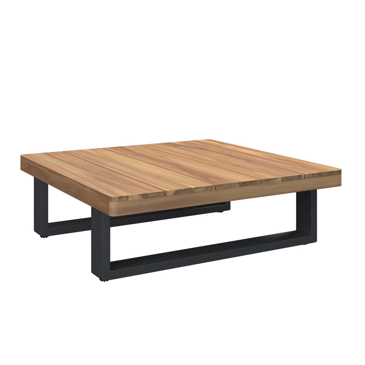 LOUNGEGARNITUR 4-teilig  232/232 cm  Akazie massiv Stahl  - Taupe/Anthrazit, Natur, Holz/Textil (232/232cm) - Ambia Garden