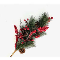 KUNSTPFLANZE - Rot/Grün, Basics, Kunststoff (74cm) - X-Mas
