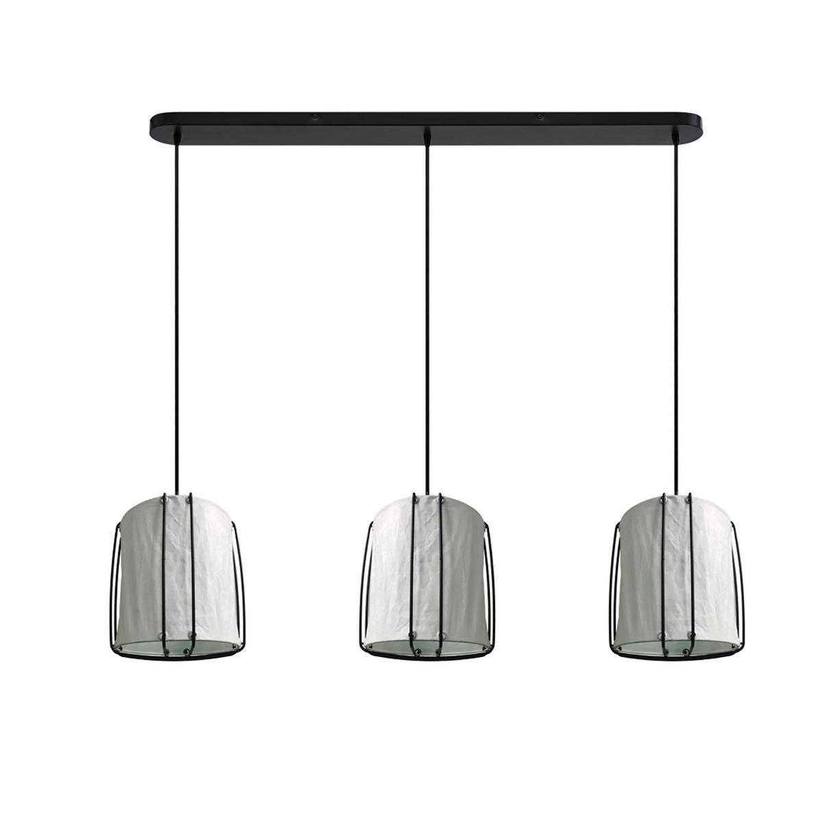 HÄNGELEUCHTE  - Schwarz/Weiß, Design, Kunststoff/Metall (112/27/22cm) - Nordlux
