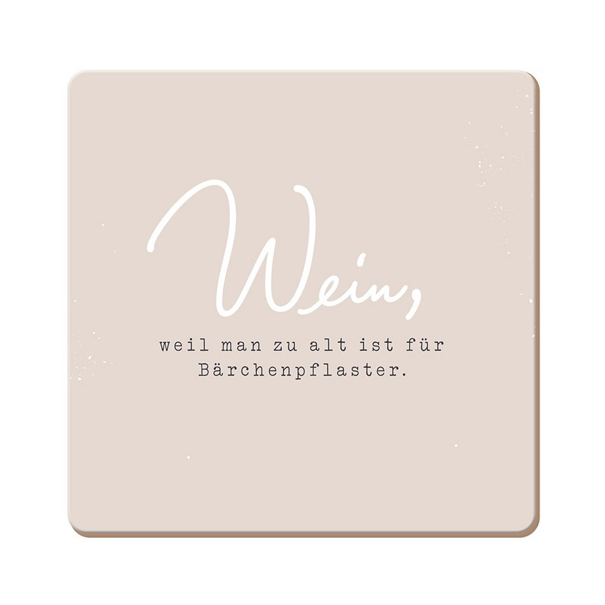 UNTERSETZER Holzwerkstoff  - Basics, Holzwerkstoff (9,5/9,5cm)