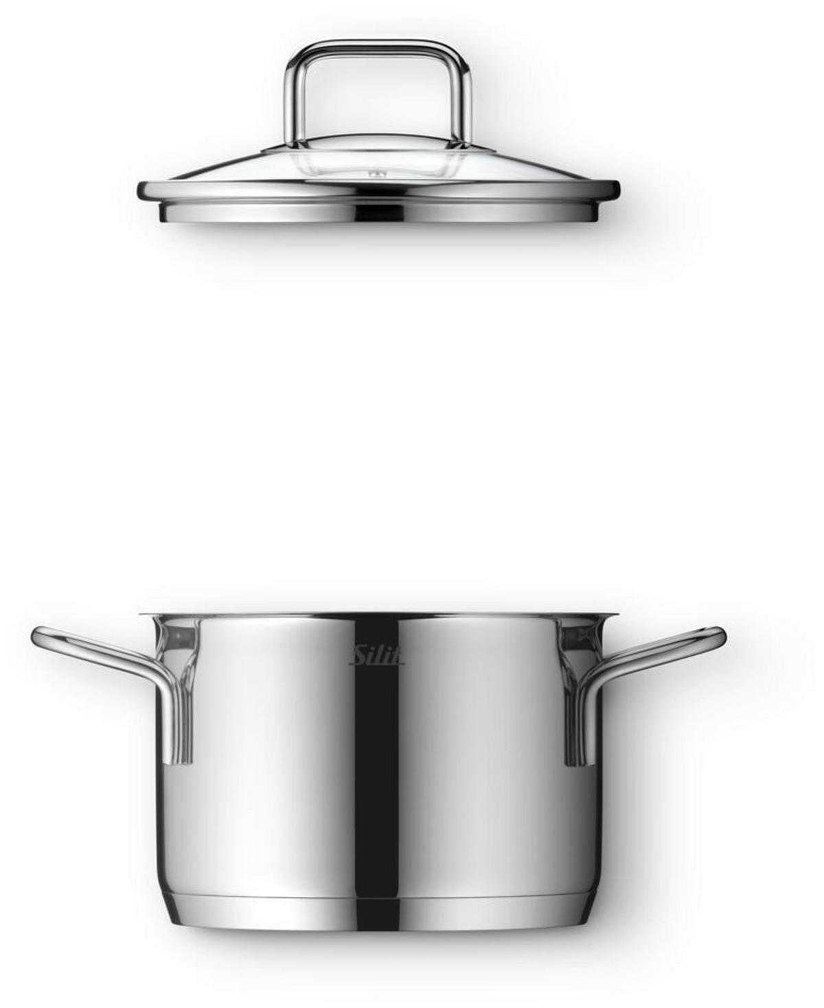 BRATENTOPF Extra Cook 2L L  - Edelstahlfarben, Basics, Metall (25,2/18,8/14,1cm) - Silit