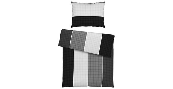 Bettwäsche Rosella 140/200cm Grau - Silberfarben, MODERN, Textil - Luca Bessoni