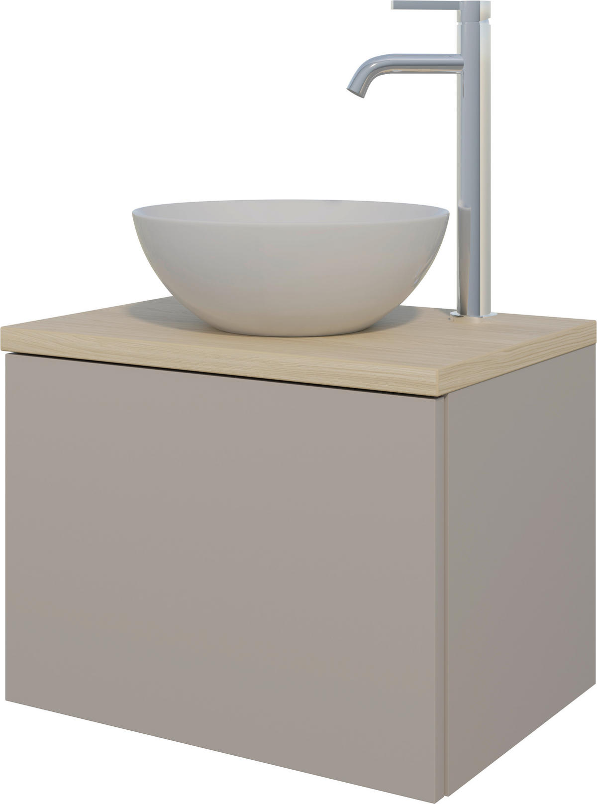 WASCHTISCHKOMBI 50,3 cm  - Eichefarben/Weiß, MODERN, Keramik/Holzwerkstoff (50,3cm) - Celina Home