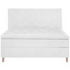 BOXSPRINGBETT 160/200 cm  in Weiß  - Eichefarben/Weiß, KONVENTIONELL, Holz/Textil (160/200cm) - Welnova