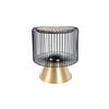 BEISTELLTISCH in Metall, Stein  - Goldfarben/Schwarz, Basics, Stein/Metall (51/56,5/51cm) - Kayoom