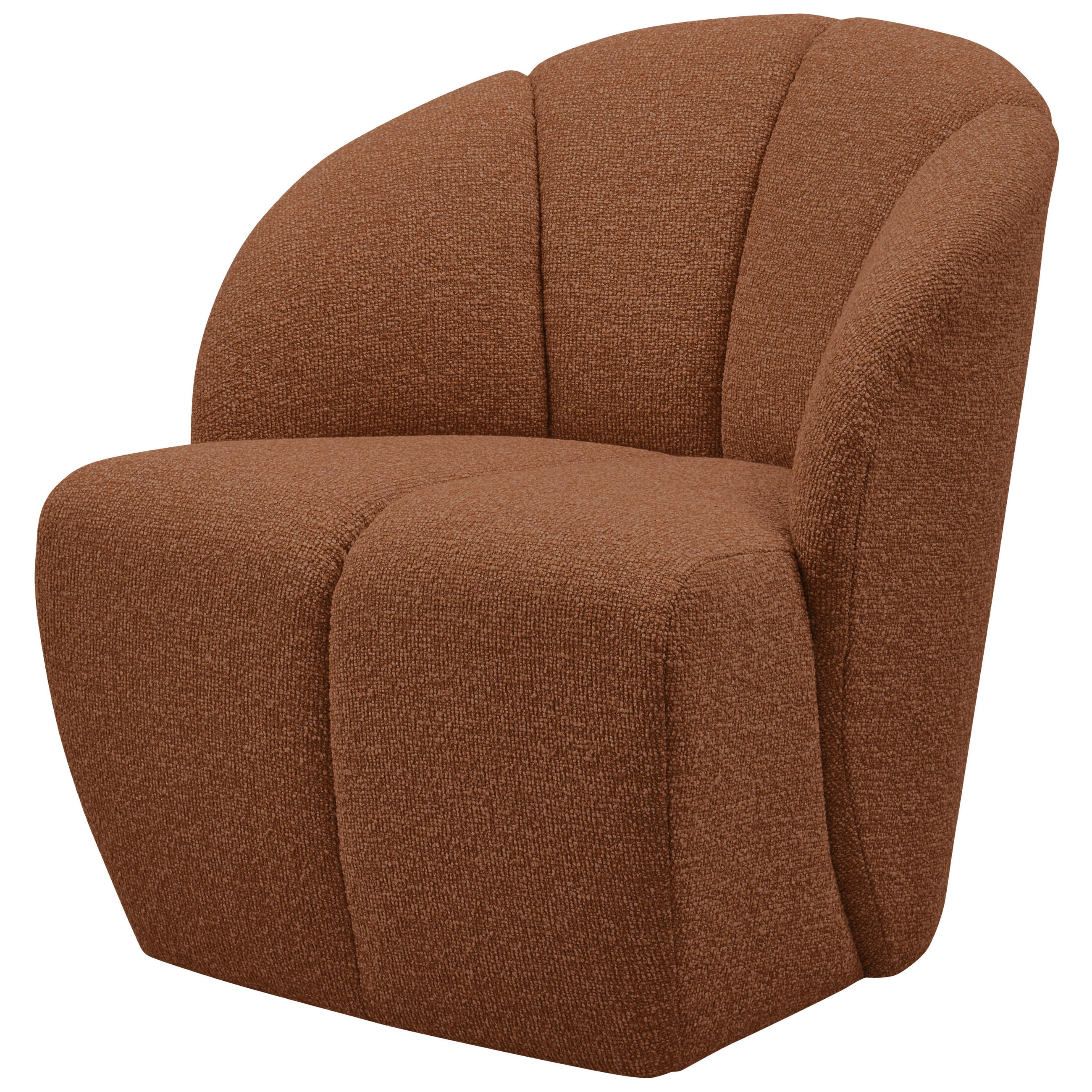 SESSEL in Bouclé Rostfarben  - Rostfarben, MODERN, Kunststoff/Textil (68/75/77cm) - Livetastic