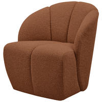 SESSEL in Bouclé Rostfarben  - Rostfarben, MODERN, Kunststoff/Textil (68/75/77cm) - Livetastic