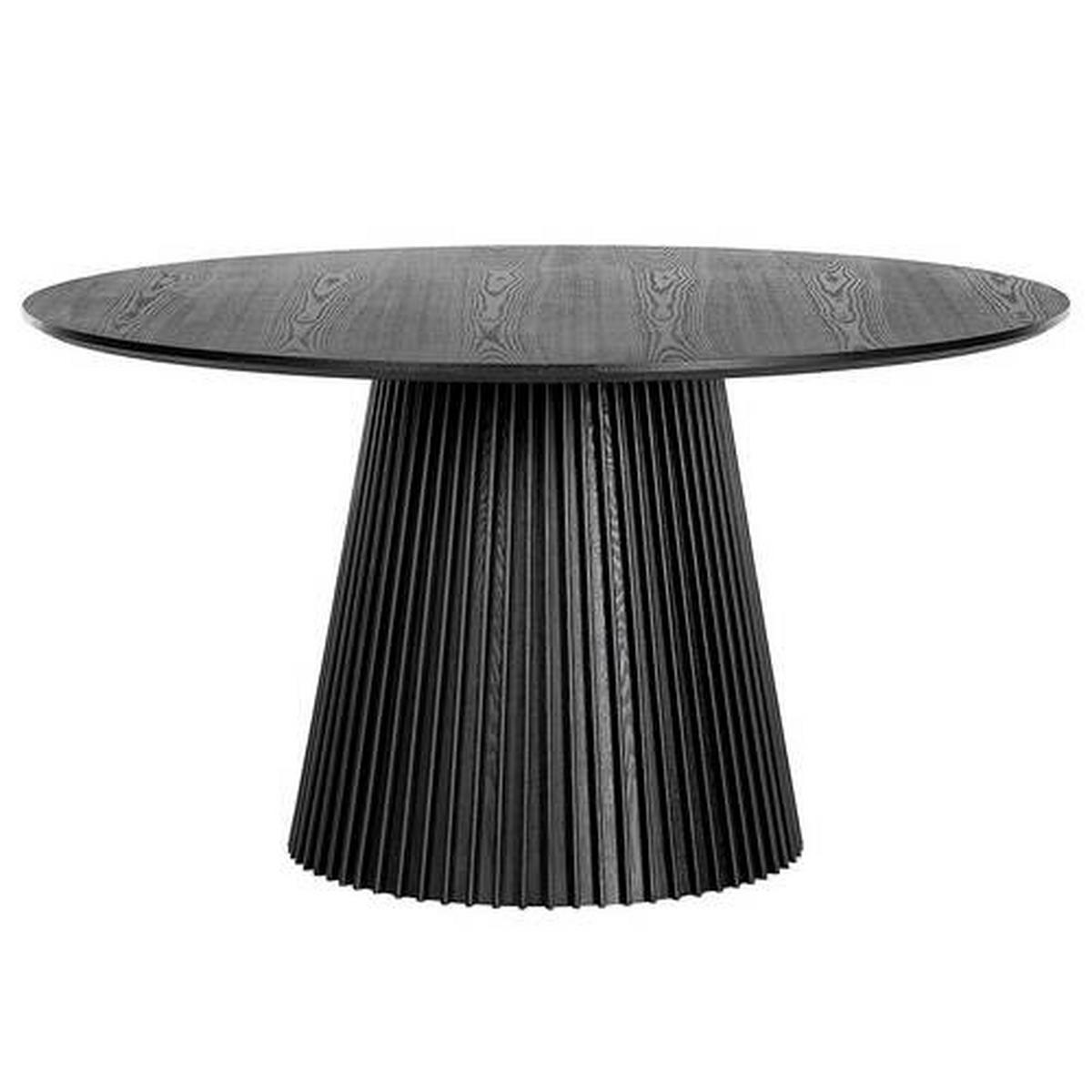 MATBORD i trä, trämaterial 140/140/75 cm   - svart, Modern, trämaterial/trä (140/140/75cm) - home24