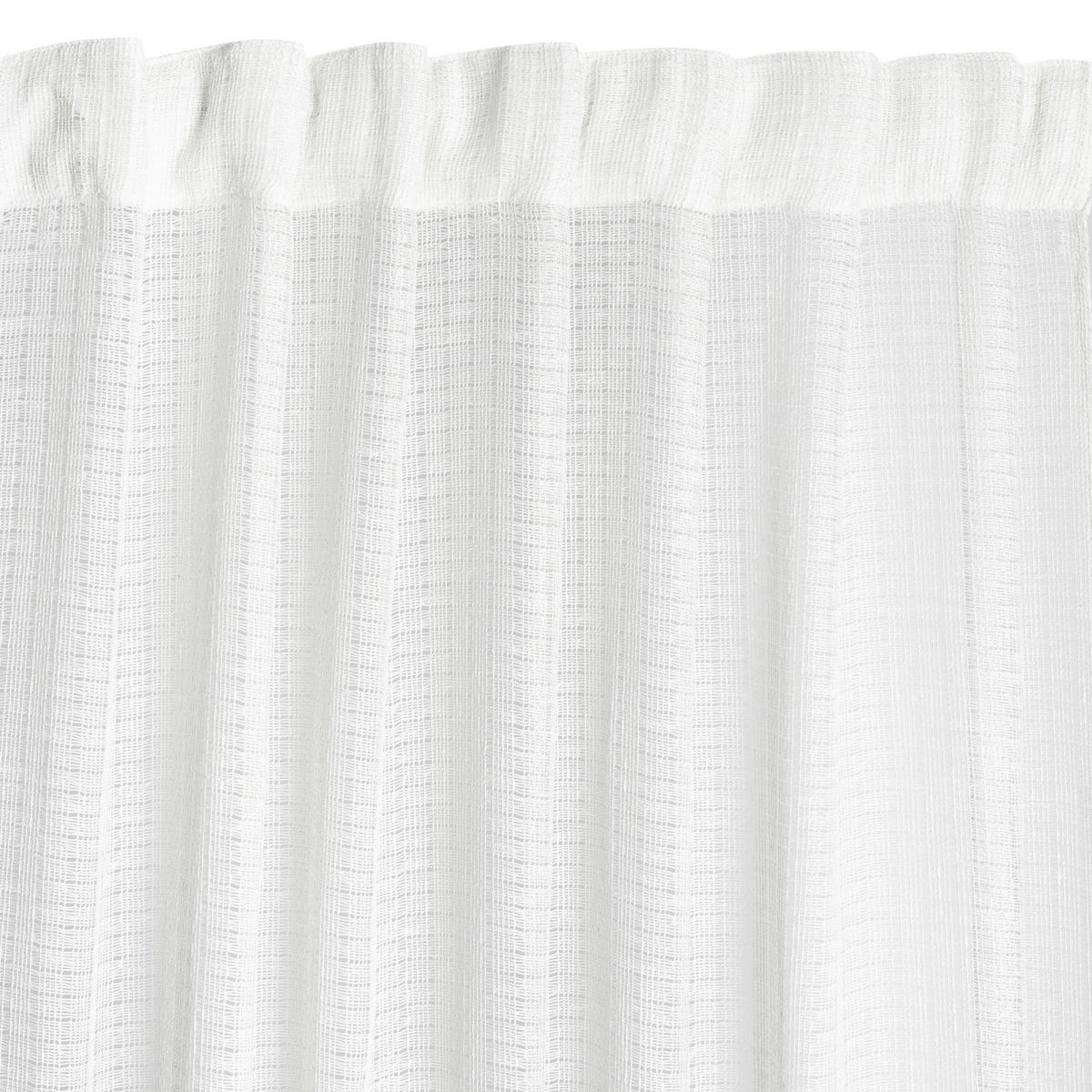 FERTIGVORHANG transparent  - Weiß, Basics, Textil (140/240cm)