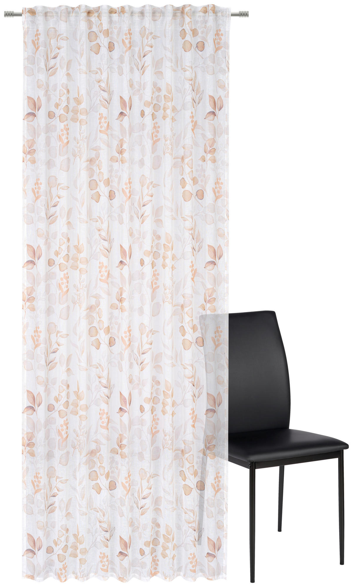 HOTOVÝ ZÁVĚS, poloprůhledné, 140/245 cm - žlutá, Konvenční, textil (140/245cm) - Esposa