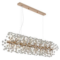 KRISTALL-HÄNGELEUCHTE 90/30/150 cm   - Klar/Transparent, LIFESTYLE, Glas/Kunststoff (90/30/150cm) - Globo