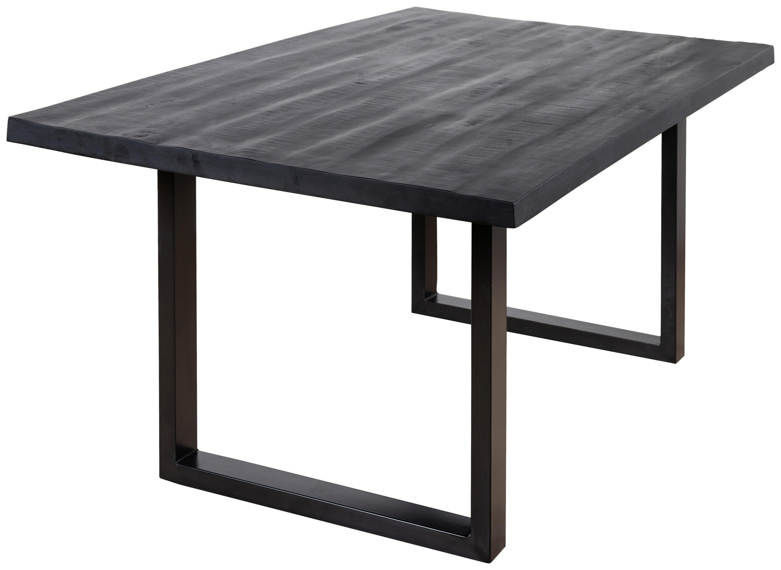 ESSTISCH in Holz, Metall 180/100/76 cm  - Schwarz, Design, Holz/Metall (180/100/76cm) - Boxxx