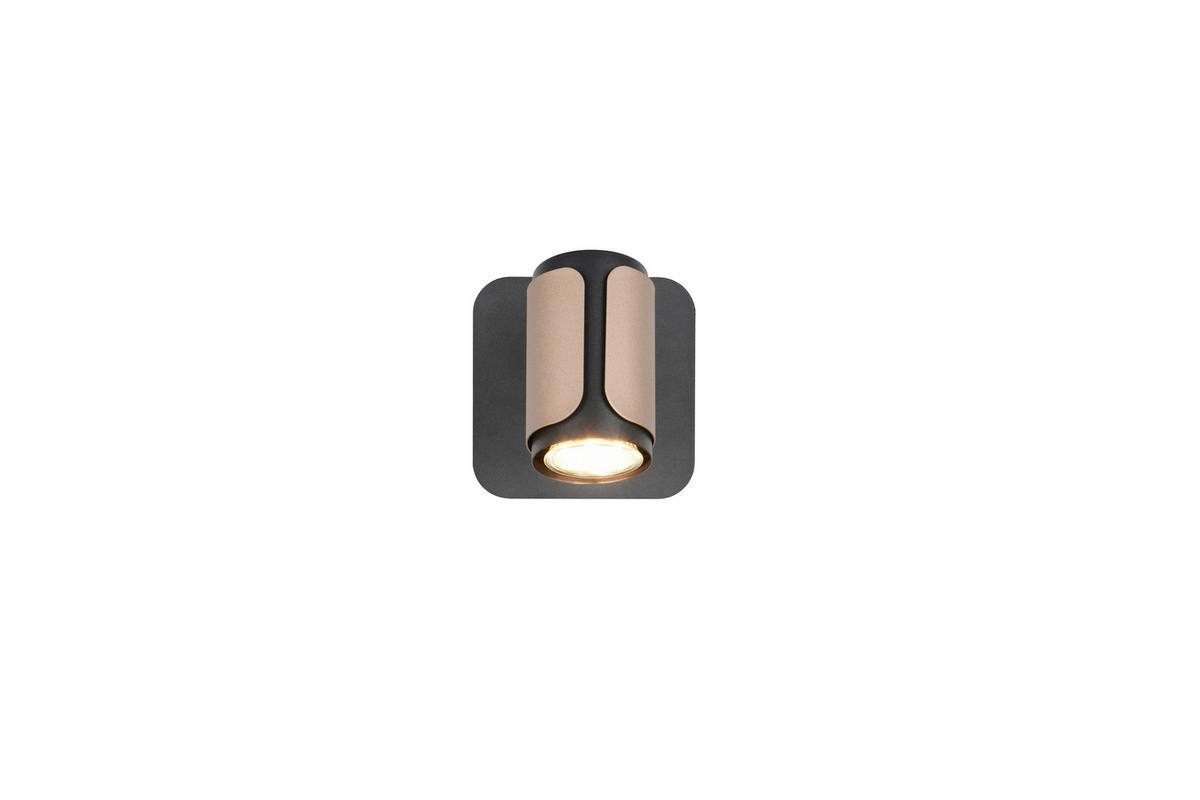 STRAHLER 12/12/16,5 cm   - Schwarz/Braun, Basics, Metall (12/12/16,5cm) - Trio Leuchten
