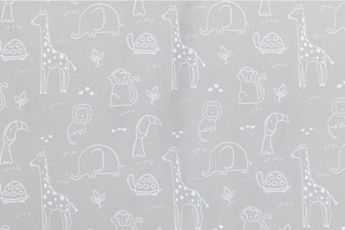 LAUFGITTEREINLAGE Rio XL 120/180 cm  - Hellgrau, Basics, Textil (120/180cm) - Fillikid