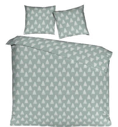 ÁGYNEMŰHUZAT-GARNITÚRA 140/200 cm  - zöld, Basics, textil (140/200cm)