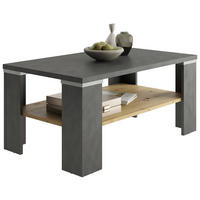 COUCHTISCH 100/60/46 cm rechteckig Grau, Eiche Artisan  - Eiche Artisan/Grau, KONVENTIONELL, Holzwerkstoff (100/60/46cm) - MID.YOU