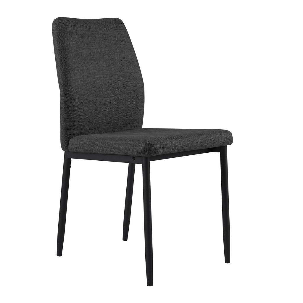 Vierfußstuhl Augusta Webstoff Anthrazit