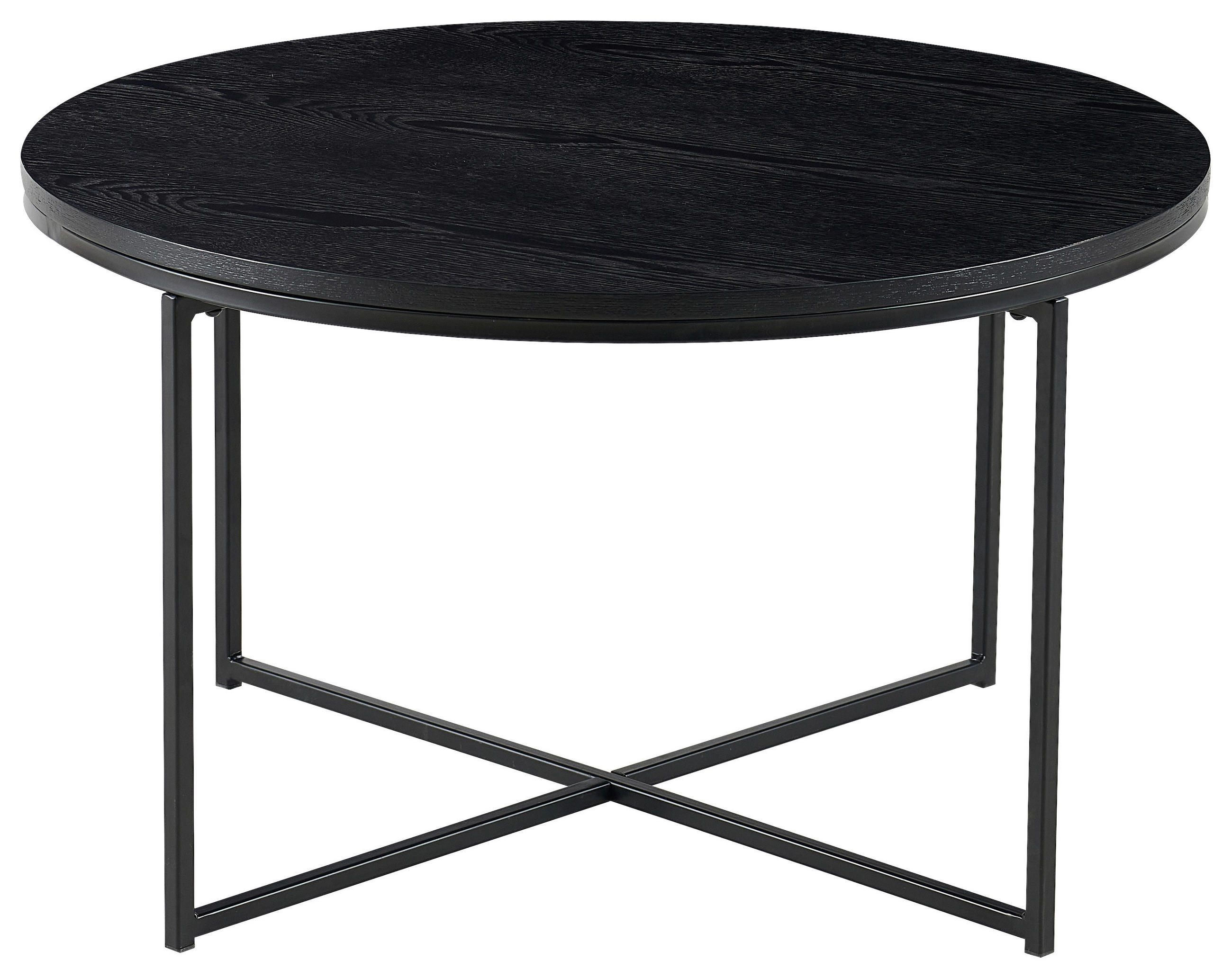 COUCHTISCH in Holz, Metall, Holzwerkstoff 80/80/46 cm  - Schwarz, Design, Holz/Holzwerkstoff (80/80/46cm) - Livetastic