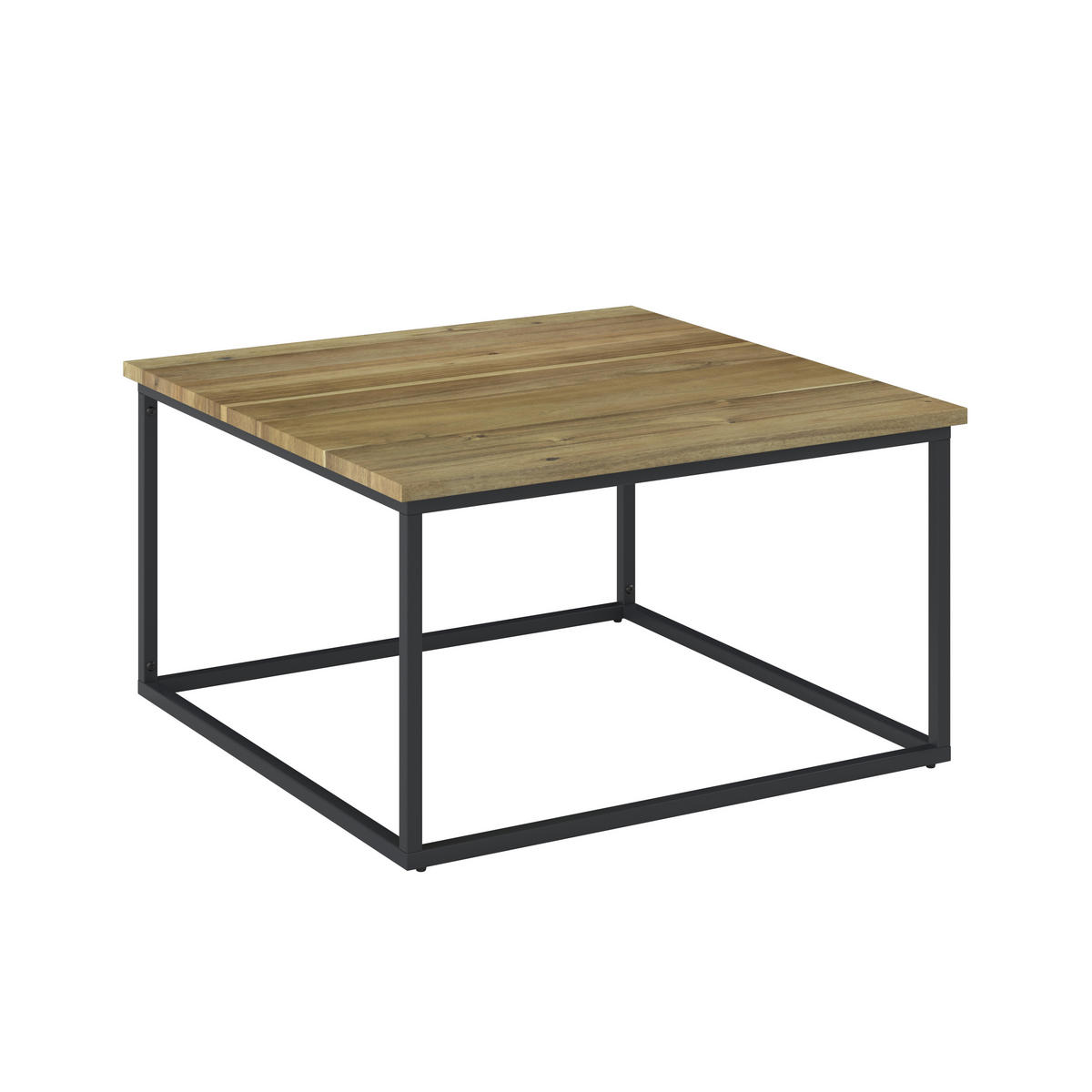 LOUNGETISCH Holz, Metall Akaziefarben rechteckig  - Akaziefarben, Modern, Holz/Metall (80/80/45cm) - Ambia Garden