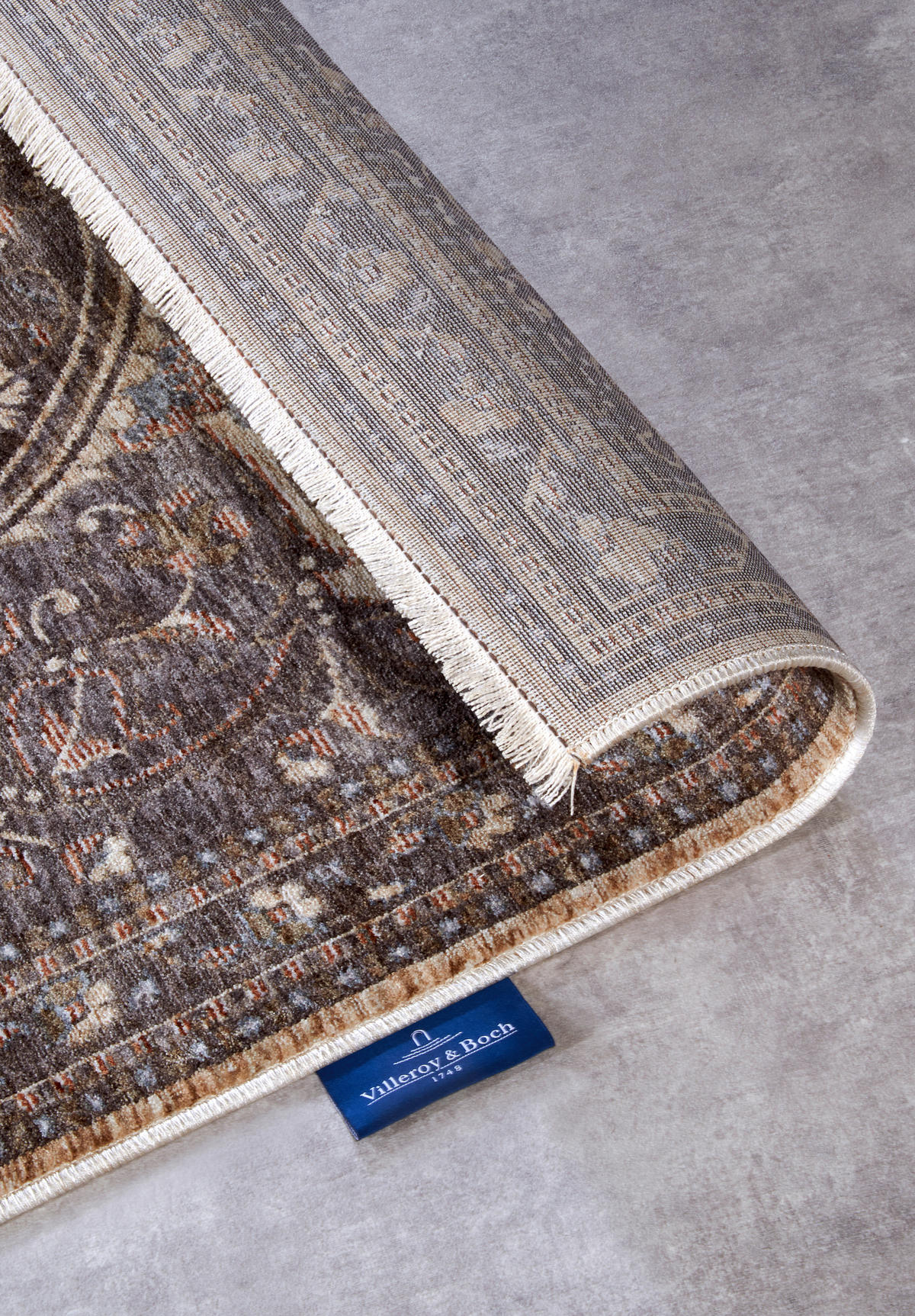 FLACHWEBETEPPICH 200/265 cm Kollektion 1871 Multicolor, Graublau  - Graublau/Multicolor, Design, Kunststoff (200/265cm) - Villeroy & Boch