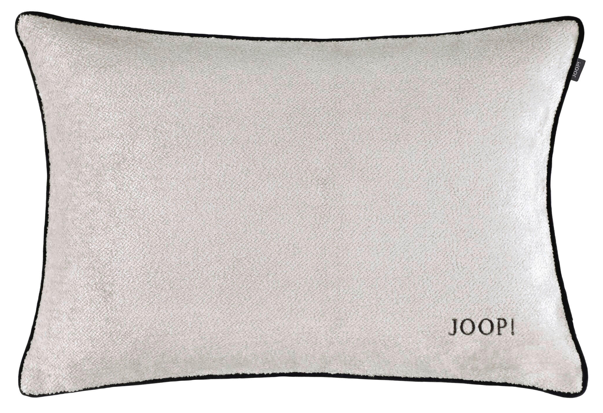 KISSENHÜLLE J!Sign natur 40/60 cm  - Creme/Schwarz, Basics, Textil (40/60cm) - Joop!