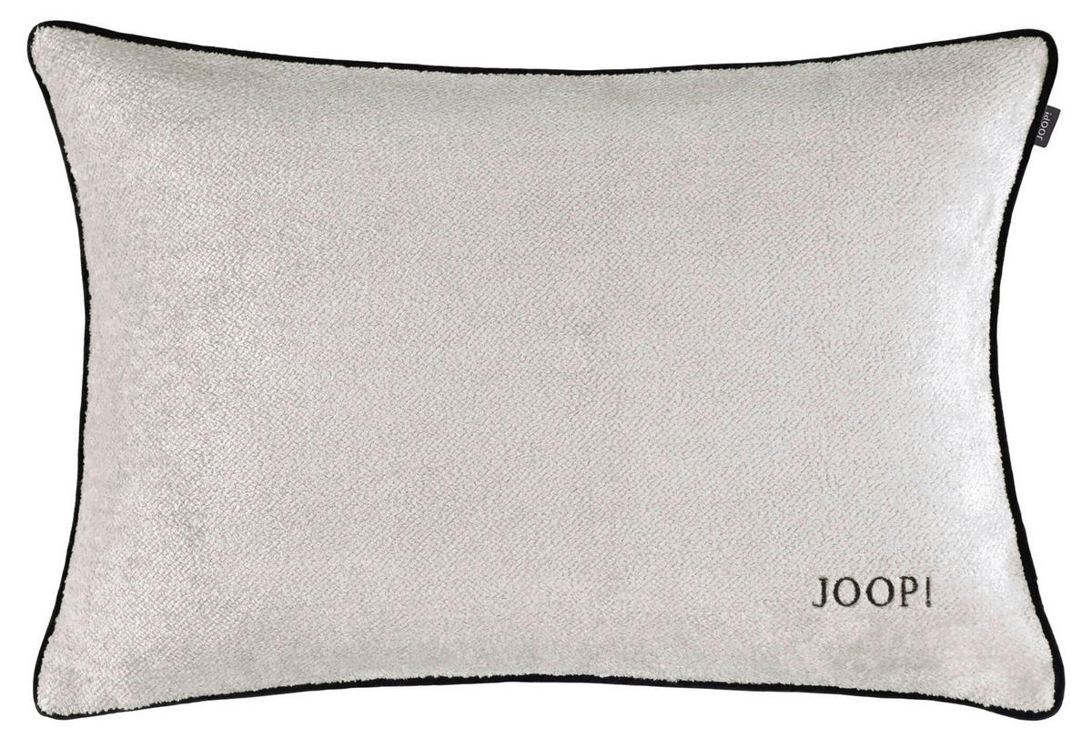 KISSENHÜLLE J!Sign natur 40/60 cm  - Creme/Schwarz, Basics, Textil (40/60cm) - Joop!