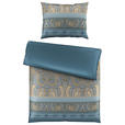 WENDEBETTWÄSCHE NATHANAEL Satin 140/200 cm  - Blau, KONVENTIONELL, Textil (140/200cm) - Novel