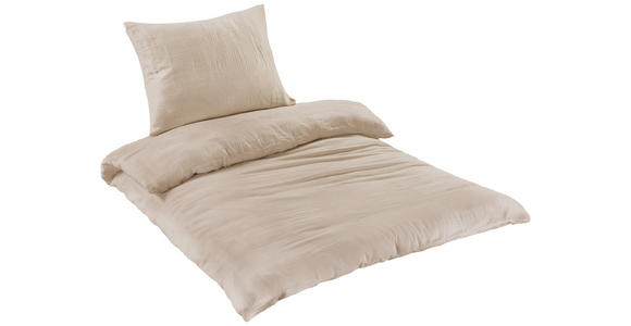 BETTWÄSCHE Renforcé, Musselin 140/220 cm  - Beige, Basics, Textil (140/220cm) - Novel